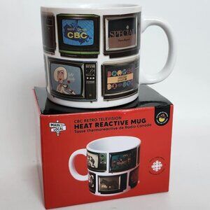 CBC Retro Television Mug Main and Local New in Box Heat Reactive BNIP